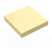 LEGO Light Yellow Tile 2 x 2 with Groove (3068)