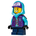 LEGO Lil&#039; Nelson mit Mittleres Azure Kapuze Minifigur