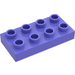 LEGO Lila Duplo Plaat 2 x 4 (4538 / 40666)