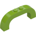 LEGO Lime Arch 1 x 6 x 2 with Curved Top (6183 / 24434)