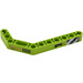 LEGO Lime Beam 3 x 3.8 x 7 Bent 45 Double with &#039;1&#039;, Diagonal Stripes Left Sticker (32009)