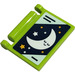 LEGO Lime Book Cover with Stars, Moon Sticker (24093)