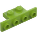 LEGO Lime Bracket 1 x 2 - 1 x 4 with Rounded Corners and Square Corners (28802)