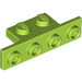 LEGO Lime Bracket 1 x 2 - 1 x 4 with Rounded Corners and Square Corners (28802)