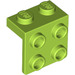 LEGO Lime Bracket 1 x 2 with 2 x 2 (21712 / 44728)