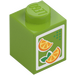 LEGO Limette Stein 1 x 1 mit Juice Carton (3005 / 95666)