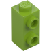 LEGO Lime Klods 1 x 1 x 1.6 med To Side Knops (32952)