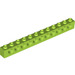 LEGO Lime Brick 1 x 12 with Holes (3895)