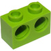 LEGO Limoen Steen 1 x 2 met 2 Gaten (32000)