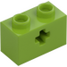 LEGO Limonka Cegła 1 x 2 z Otwór na oś („Otwór „+” i rura dolna) (31493 / 32064)