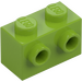 LEGO Lime Kloss 1 x 2 med Knoppar på Ett Sida (11211)