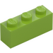 LEGO Lime Brick 1 x 3 (3622 / 45505)