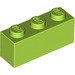 LEGO Lime Brick 1 x 3 (3622 / 45505)