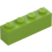 LEGO Citron Vert Brique 1 x 4 (3010 / 6146)