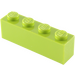 LEGO Lime Brick 1 x 4 (3010 / 6146)