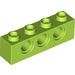 LEGO Limoen Steen 1 x 4 met Gaten (3701)