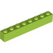 LEGO Lime Brick 1 x 8 (3008)