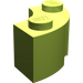LEGO Limette Backstein 2 x 2 Runden Ecke mit Bolzenkerbe und normaler Unterseite (3063 / 45417)