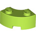 LEGO Lime Brick 2 x 2 Round Corner with Stud Notch and Reinforced Underside (85080)