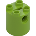 LEGO Citron Vert Brique 2 x 2 x 2 Rond avec support d&#039;axe inférieur &#039;x&#039; Shape &#039;+&#039; Orientation (30361)