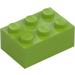 LEGO Limetková Kostka 2 x 3 (3002)