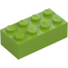 LEGO Lime Brick 2 x 4 (3001 / 3556)