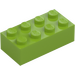 LEGO Lime Klods 2 x 4 (3001 / 72841)