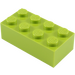 LEGO Limoen Steen 2 x 4 (3001 / 72841)
