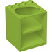 LEGO Lime Cabinet 4 x 4 x 4 with Sink Hole (6197)