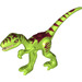 LEGO Lime Coelophysis with Dark Red Stripes (21134)