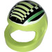 LEGO Citron Vert Crash Casque avec Vert Rayures (2446 / 43077)