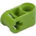 LEGO Lime Cross Block 90° 1 x 2 (Axle/Pin) (6536 / 40146)