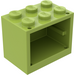 LEGO Citron Vert Armoire 2 x 3 x 2 avec des tenons pleins (4532)