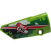 LEGO Lime Curved Panel 3 Left with &#039;TIO OIL&#039; and red stripe Sticker (64683)