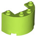 LEGO Lime Cylinder 2 x 4 x 2 Half (24593 / 35402)