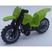 LEGO Лайм Dirt Bike with Black Chassis and Medium Stone Gray Wheels