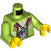 LEGO Lime DJ Cheetah Minifig Torso (973 / 76382)