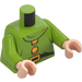 LEGO Lime Dopey Minifig Torso (973 / 76382)