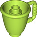 LEGO Duplo Lime Tea Cup with Handle (27383)