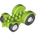 LEGO Lime Duplo Tractor with White Wheels (24912)