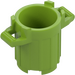 LEGO Lime Dustbin with 4 Lid Holders (28967 / 92926)