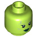 LEGO Lime Gamora Minifigure Head (Recessed Solid Stud) (3626 / 18118)