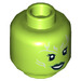 LEGO Lime Gamora with Minifigure Head (Recessed Solid Stud) (3626 / 33371)