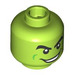 LEGO Lime Green Goblin Minifigure Head (Recessed Solid Stud) (84790 / 106842)