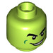 LEGO Lime Green Goblin Minifigure Head (Safety Stud) (84790 / 106842)