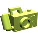 LEGO Lime Handheld Camera with Left-Aligned Viewfinder