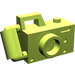 LEGO Lime Handheld Camera with Left-Aligned Viewfinder (30089)