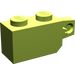 LEGO Lime Hinge Brick 1 x 2 Locking with Single Finger (Vertical) On End (30364 / 51478)