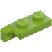 LEGO Citron Vert Charnière assiette 1 x 2 Verrouillage avec Single Finger sur Fin Verticale avec rainure inférieure (44301)