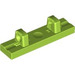 LEGO Lime Hinge Tile 1 x 4 Locking with 2 Single Stubs on Top (44822 / 95120)